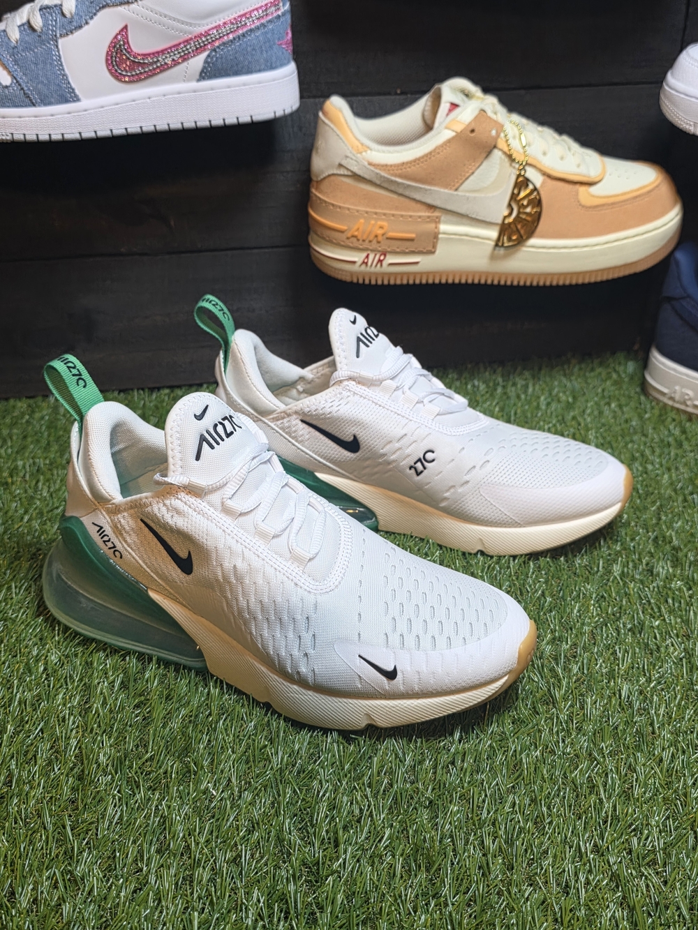 Nike Air Max 270 React White Green Men’s Running Shoes
